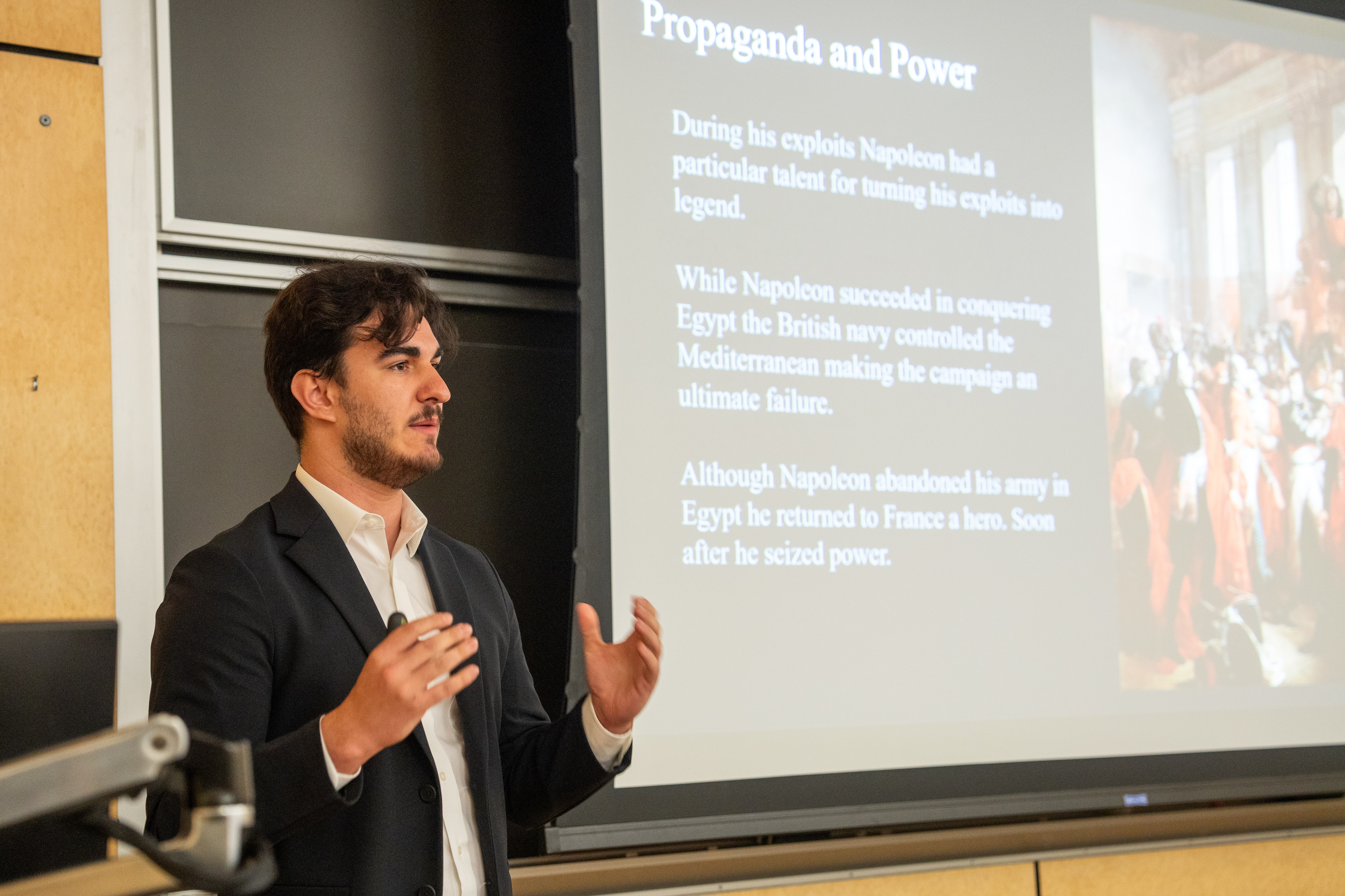 Student Lecturing Image